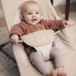 BabyBjörn Balance Soft Geweven Wipstoel - Khaki Beige