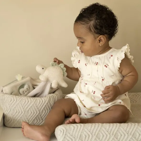 Baby's Only Speendoekje - Animals - Laurel Green/Warm Linen