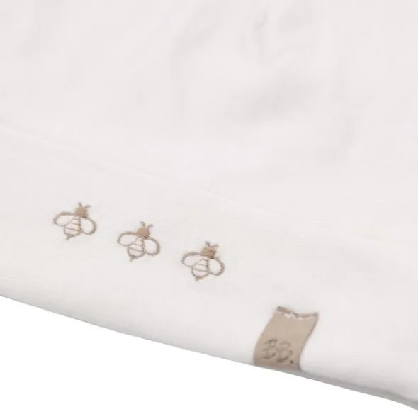 Bamboom Muts Bees - Cream - Maat S (0-4M)