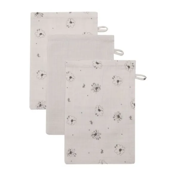 Bebe jou Tiny Sheep Hydrofiel washand - 3 stuks
