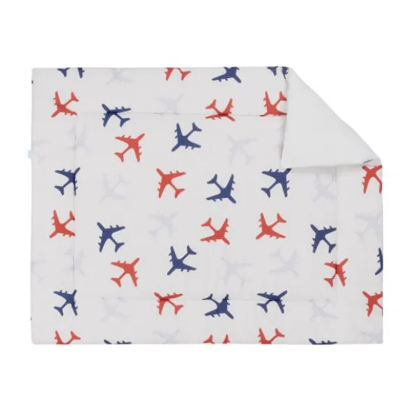 Bink Bedding Planes Boxkleed Blauw 80 x 100 cm
