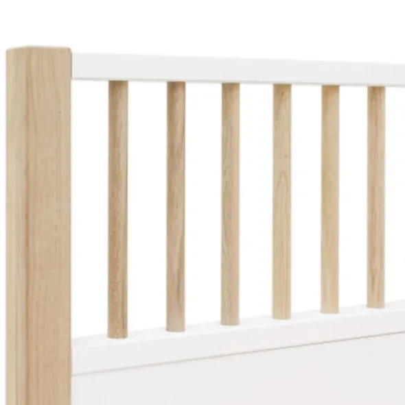 Bopita Mika Bed Wit / Eiken 90 x 200 cm