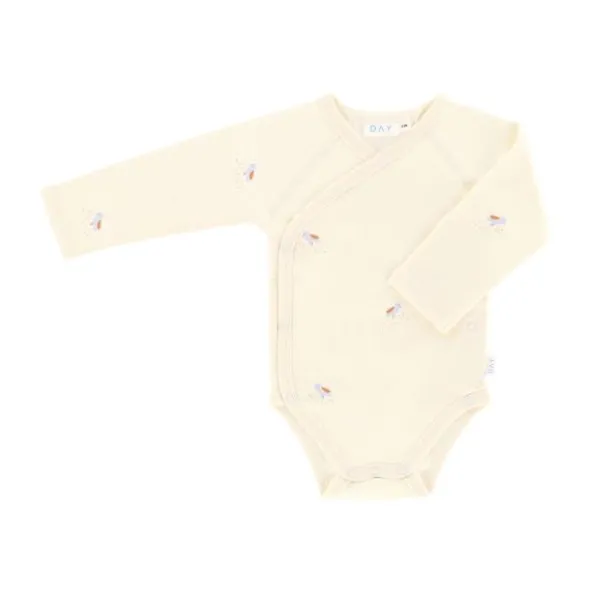 DAY Overslagromper Lange Mouw - Mt. 50/56 - Cream