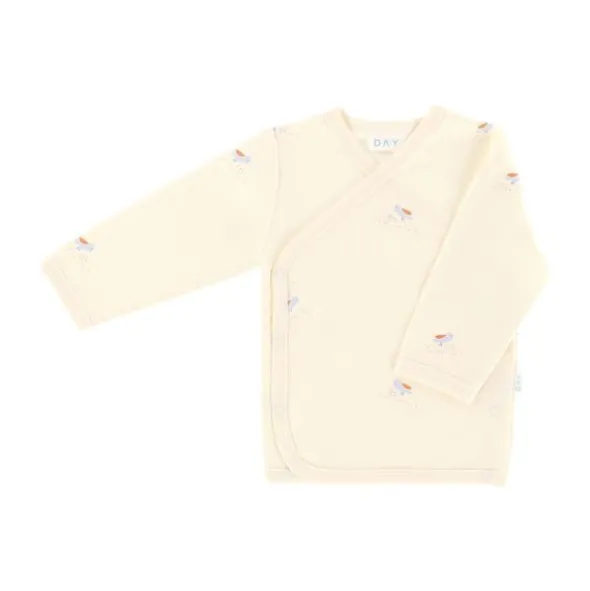 DAY Overslag T-Shirt - Cream - Mt. 50/56