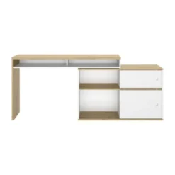 Diagone Modula Modulair Bureau - Ambachtelijk Eikenhout