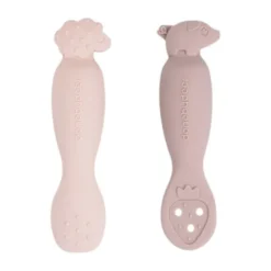 Done By Deer Tiny Farm Oefen Lepel Set - Powder