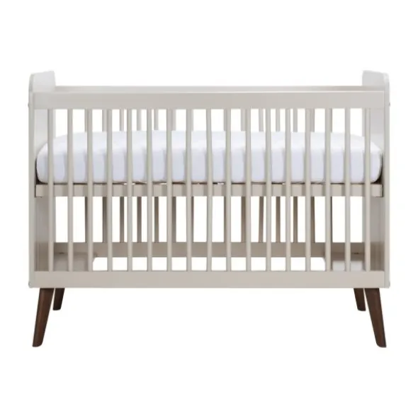 Europe Baby Olivia II Oatmeal / Walnoot - Retro | Ledikant 60x120 + Commode