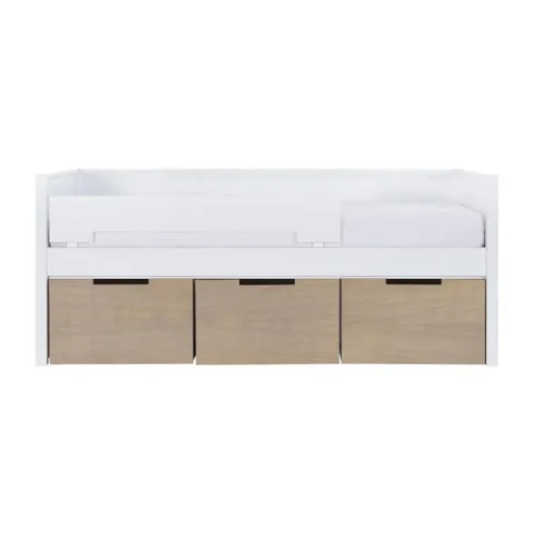 Europe Baby Ralph Bedbank incl. Laden En Uitvalbeveiliging Wit / Accent Hout Look