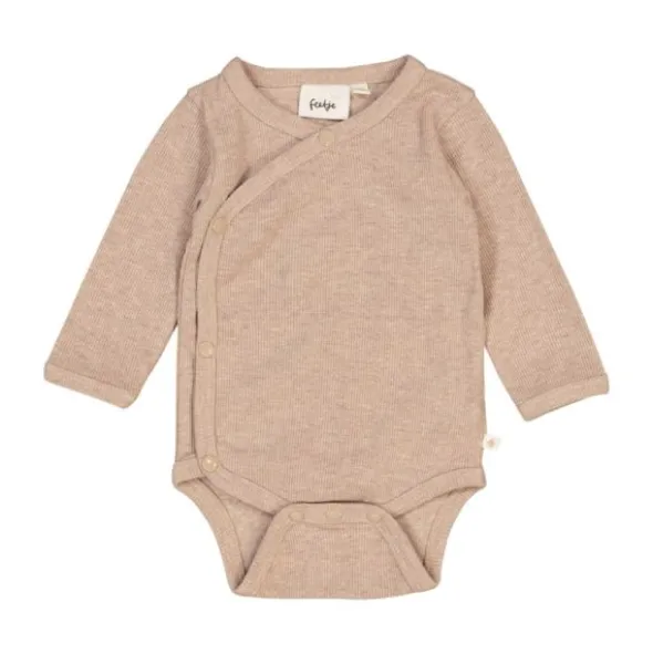 Feetje The Magic is in You Rib Wikkelromper – Mt. 50 - Taupe Melange