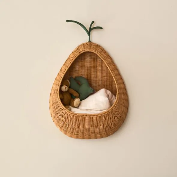 Ferm Living Gevlochten Wandmand Pear - Natural