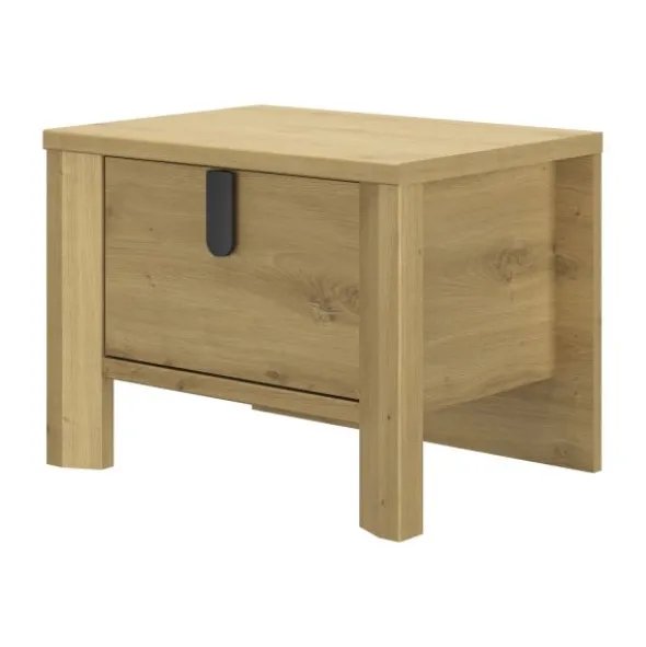Gautier Lugano Nachtkastje 1 Lade - Artisan Eiken