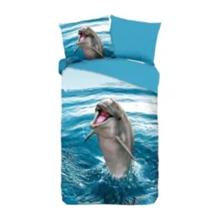 Good Morning Jump Dekbedovertrek - 140 x 200 / 220 cm - Blue