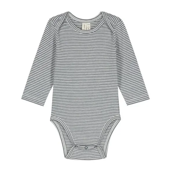 Gray Label Romper - Maat 0-3 Mnd - Blue Grey/Cream