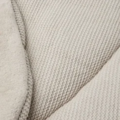 Jollein Basic Knit Boxkleed Rond Ø 95cm Nougat