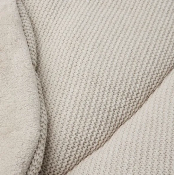 Jollein Basic Knit Boxkleed Rond Ø 95cm Nougat