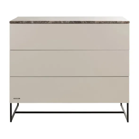 Kidsmill Intense II Commode 3L Mat Oatmeal - Zwart - Warm Taupe