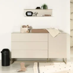 Kidsmill Intense II Commode XL - Oatmeal / Patinated Brass