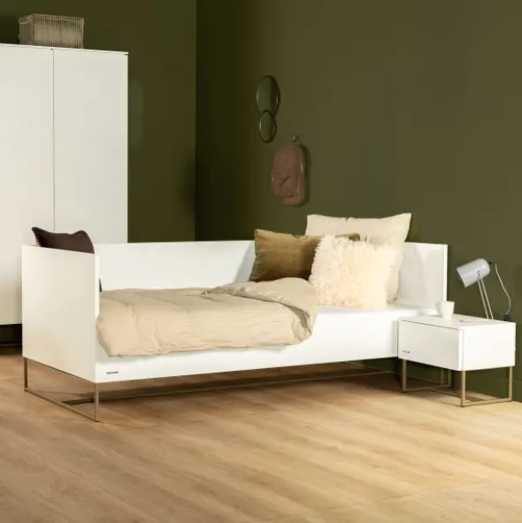 Kidsmill Intense II Nachtkastje - Wit / Patinated Brass