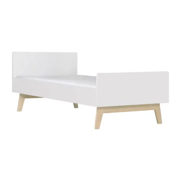 Kidsmill Sixties Bed Wit Mat / Naturel 90 x 200 cm