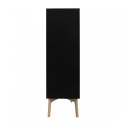 Kidsmill Sixties Kledingkast 3-deurs Zwart Mat / Naturel