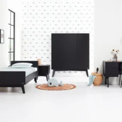 Kidsmill Sixties Nachtkastje Zwart Mat