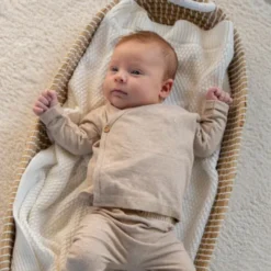 Klein Baby Broekje - Mt. 50 - Beige Melange