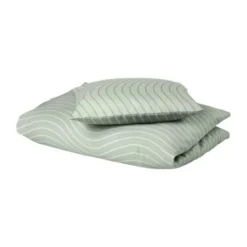 Leander Woodland Dekbedovertrek - Sage Green - 70 x 100 cm