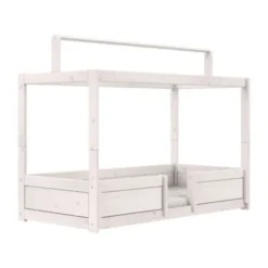 LIFETIME Bed Met Dakframe - 4-in-1 Bed - Premium Whitewash