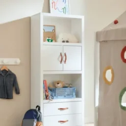 LIFETIME Boekenkast - Wit - 4 Vakken