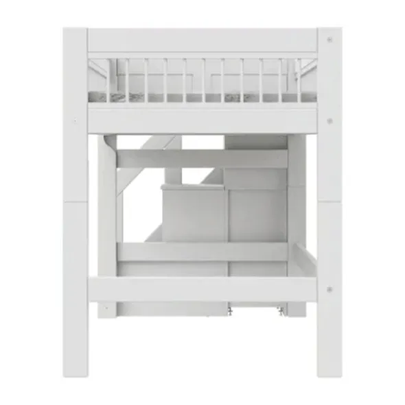 LIFETIME Breeze Halfhoogslaper Met Trapkast - Wit