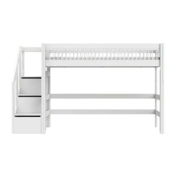 LIFETIME Breeze Hoogslaper Met Trapkast - Wit