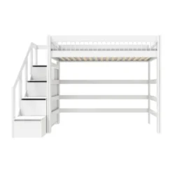 LifeTime Breeze Hoogslaper – Trapkast – Luxe Lattenbodem