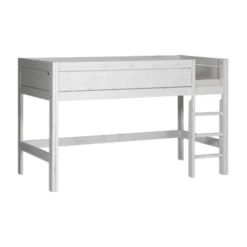 LIFETIME Kidsrooms Halfhoogslaper Rechte Trap Whitewash