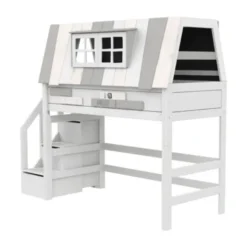 LIFETIME Kidsrooms Hoogslaper - My Hangout - 152 cm - Luxe Lattenbodem