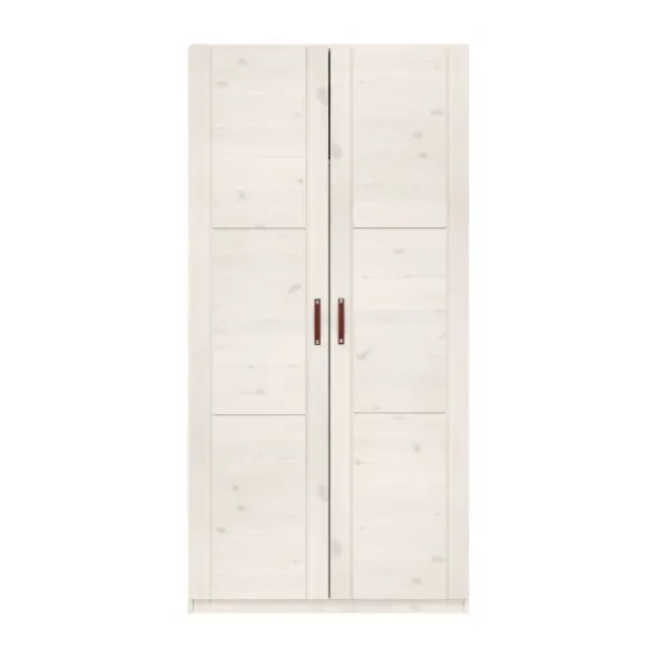 LIFETIME Kidsrooms Kledingkast 2-Deurs - Tussenwand - White Wash
