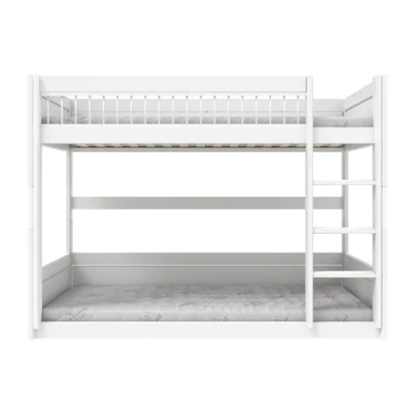 LifeTime Stapelbed – Laag – Luxe Lattenbodem – Wit Gelakt