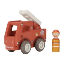 Little Dutch Brandweerwagen Inclusief Pegdoll – Hout
