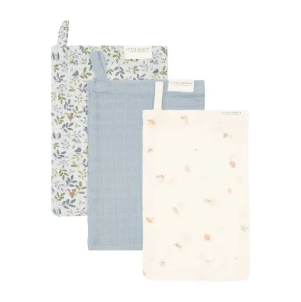 Little Dutch Forest Friends Washandjes - (Set van 3) - Hydrofiel