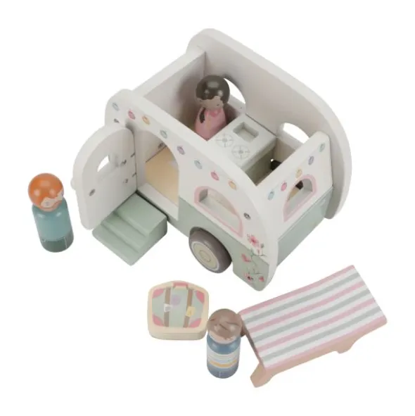 Little Dutch Houten Auto Met Caravan