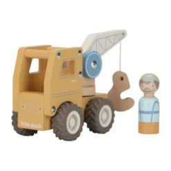 Little Dutch Kraanwagen Inclusief Pegdoll – Hout