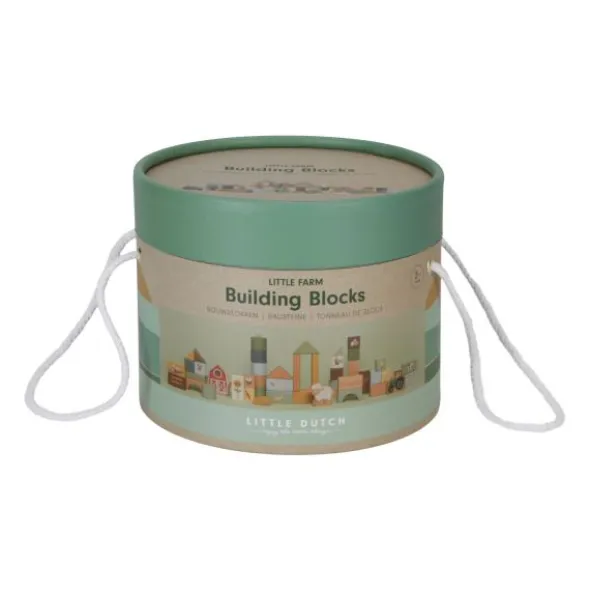Little Dutch Little Farm Houten Blokken In Ton