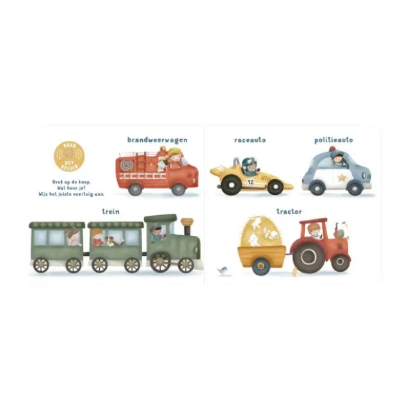 Little Dutch Mijn Geluidenboek - Voertuigen