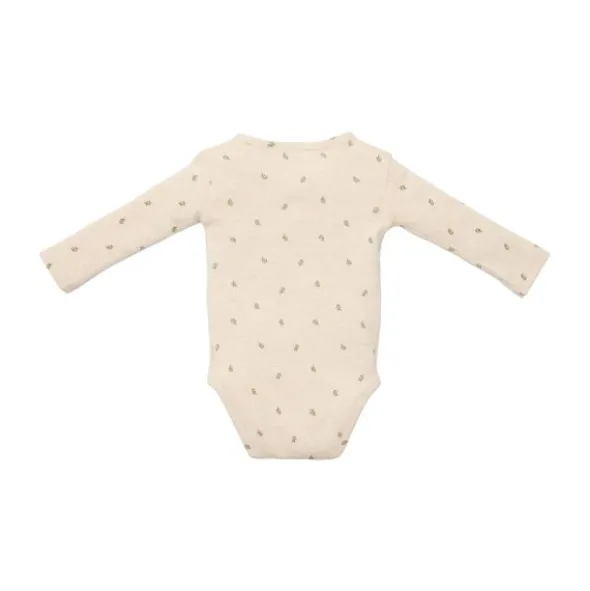 Little Dutch Newborn NOOS Little Farm Romper - Overslag lange mouw maat 50 - Green leaves