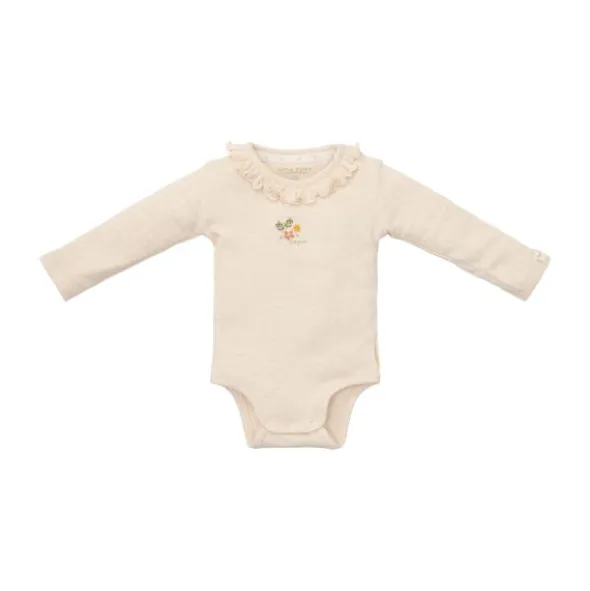 Little Dutch Newborn NOOS Little Farm Romper - lange mouw maat 50 - Sand melee