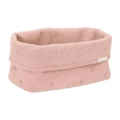 Little Dutch Pure Commodemandje Groot - 25 x 15 x 10 cm - Gebreid - Blossom