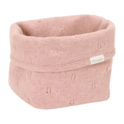 Little Dutch Pure - Commodemandje Klein - 15 x 15 x 15 cm - Gebreid - Blossom