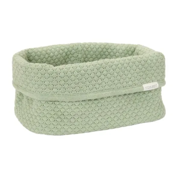 Little Dutch Pure Commodemandje Groot - 25 x 15 x 15 cm - Gebreid - Sage