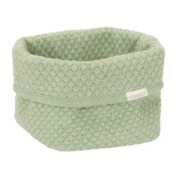 Little Dutch Pure Commodemandje Klein - 15 x 15 x 15 cm - Gebreid - Sage