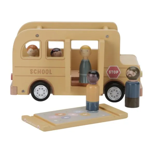 Little Dutch Schoolbus Met Poppetjes