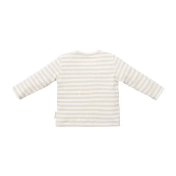 Little Dutch Stripe T-shirt - Lange Mouw - Mt. 50 – Zand/Wit